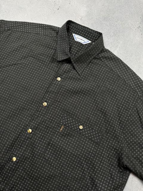SAINT LAURENT Lux YSL Shirt Cotton Yves Saint Laurent Summer Shirtsleeve