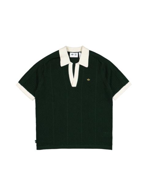 adidas adidas x CLOT Knit Polo Green Night