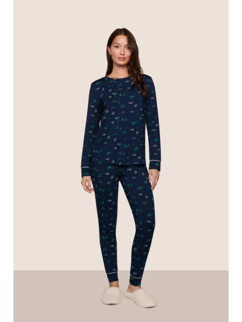eberjey Gisele Printed TENCEL™ Modal Crewneck PJ Set