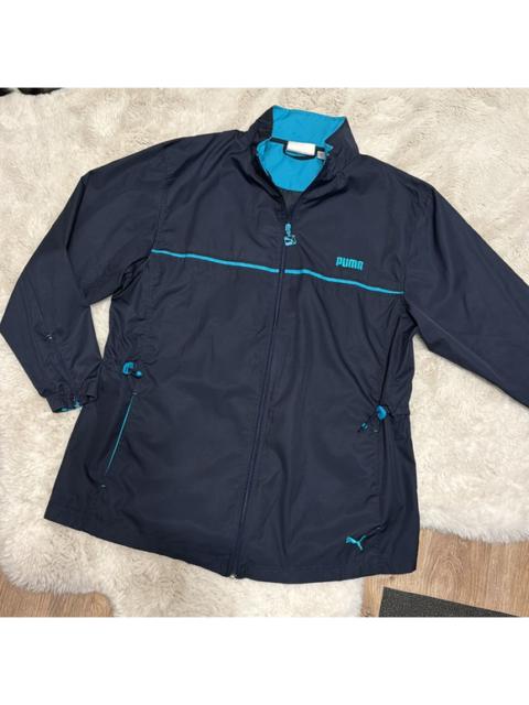PUMA Puma Navy & Teal Long Length Windbreaker Jacket