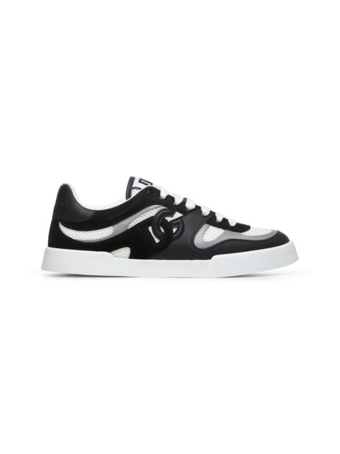Dolce & Gabbana Men White And Black Portofino Light Sneakers