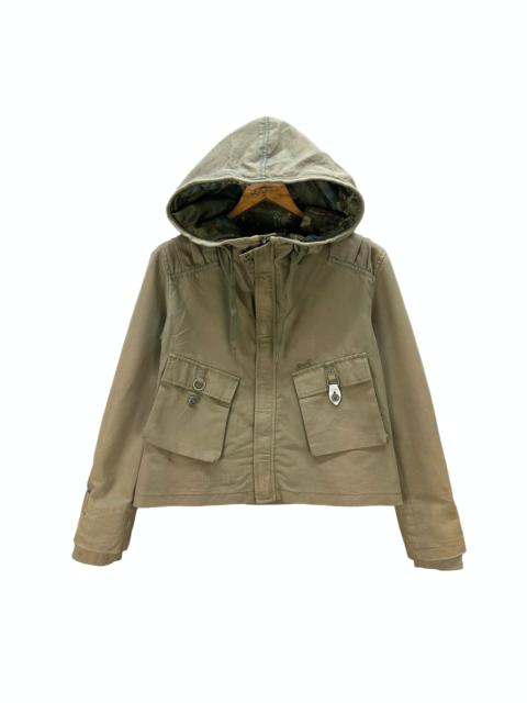 Diesel DIESEL NICE DESIGN HOODED CROPPED JACKET #7931-190