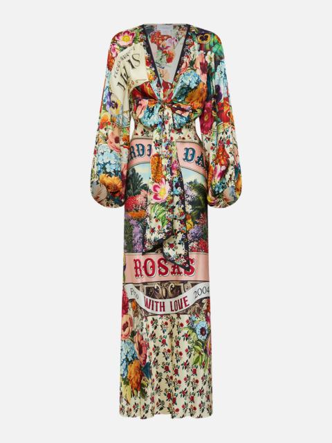 CAMILLA BLOUSON SLEEVE BIAS DRESS