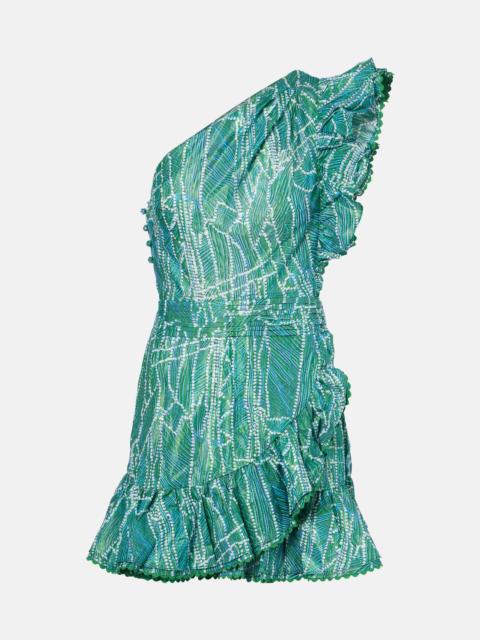 Poupette St Barth Corinne printed cotton-blend minidress