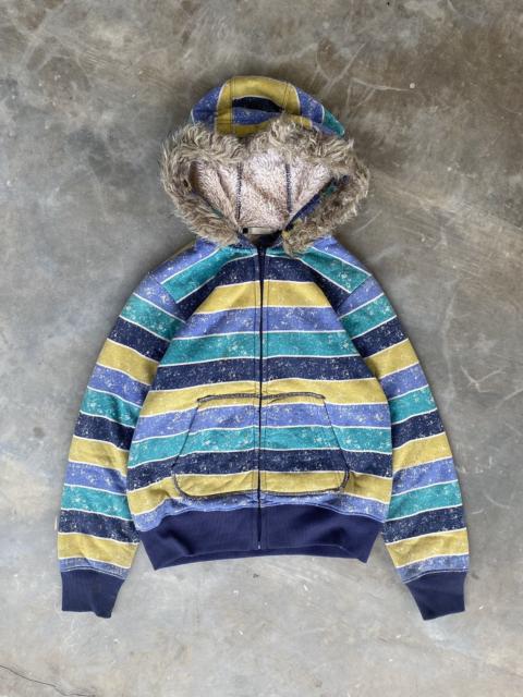 Other Designers If Six Was Nine × Japanese Brand × Le Grande Bleu (L.G.B.) - Japanese Stripe if6was9 LGB Style Zip Hoodie
