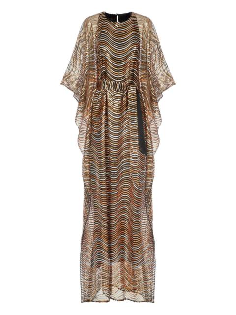 Taller Marmo Erte wave-pattern maxi kaftan