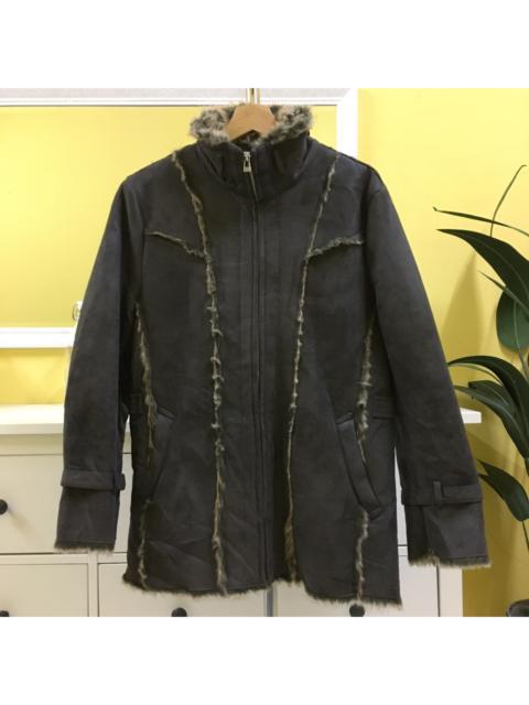 Other Designers Archival Clothing - Christian Orani Sherpa Suede Fur Jacket