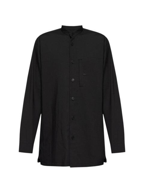 PL Ramie folded-yoke shirt