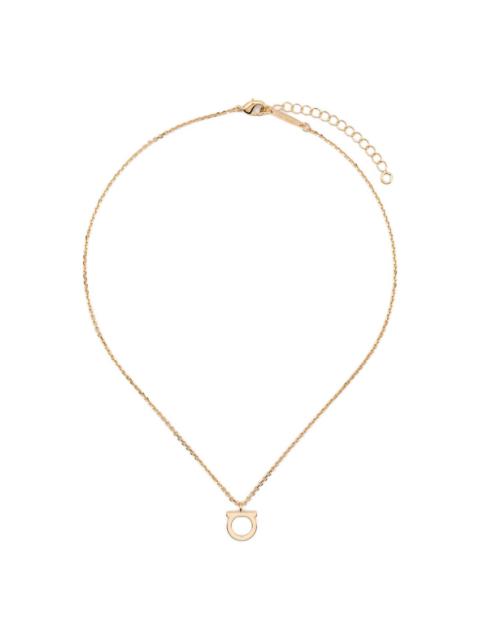 Gancini-pendant chain-link necklace