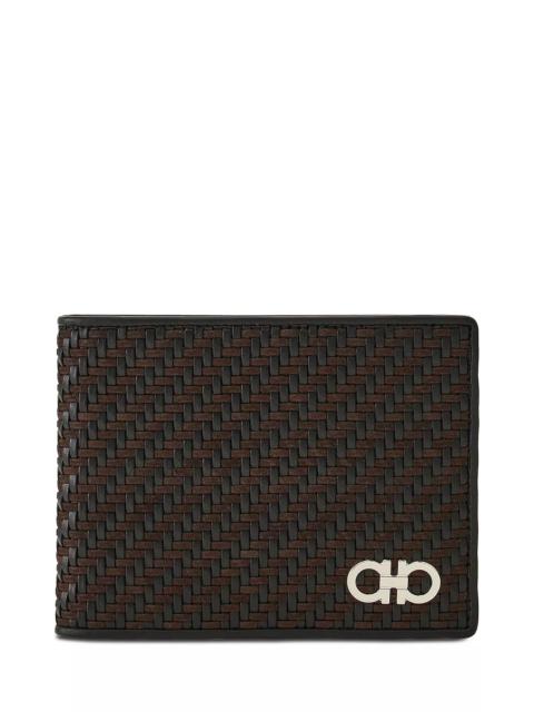 FERRAGAMO Gancio Woven Cardholder