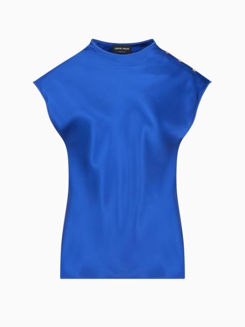 GIORGIO ARMANI BLOUSE IN DOUBLE SILK SATIN