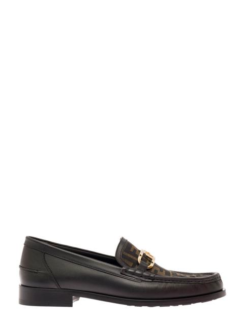 FENDI Fendi Men O¿Lock Loafer Tessuto Jacq.Ff+Vitello