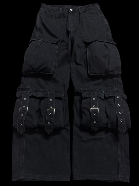 Vintage - 💥Baggy💥90s Style Romwe Japan Insane 10 pocket Black Jean