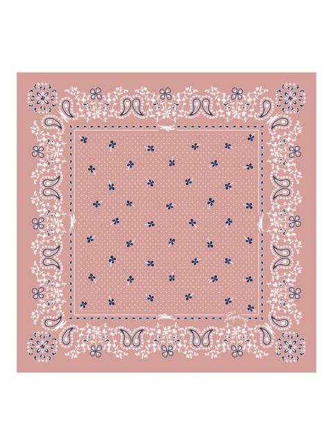 Longchamp French Bandana Silk scarf 50 Pink Tea - OTHER