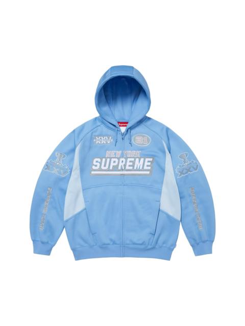 Supreme Supreme Football Zip Up Hooded Sweatshirt 'Light Blue'