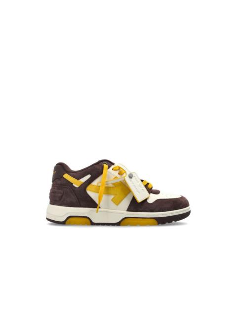 Off-White OFF-WHITE Out Of Office Dark Brown Orange Sneakers New & Aut