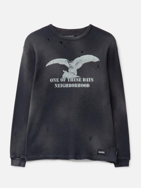 NEIGHBORHOOD NH X OOTD . WAFFLE FABRIC CREWNECK LONG SLEEVE