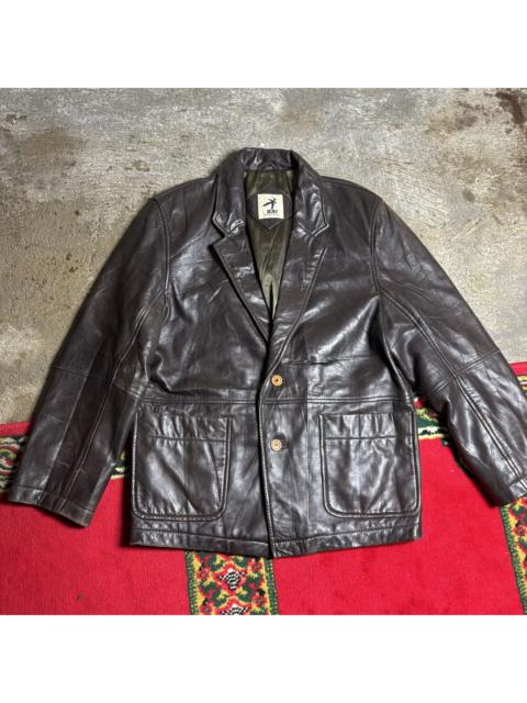 ISSEY MIYAKE Hai sporting gear leather jacket 