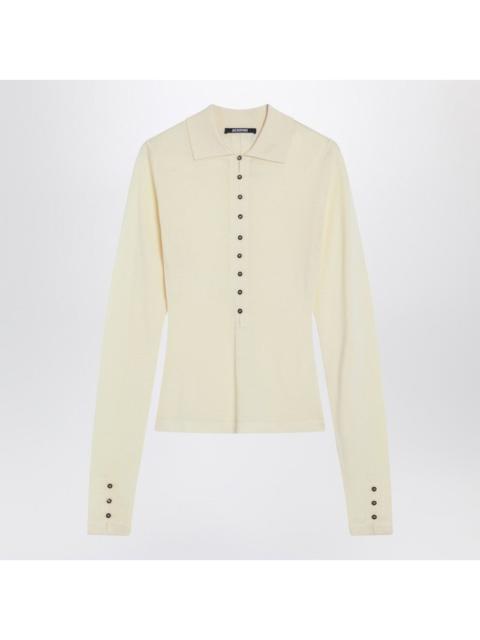 JACQUEMUS Jacquemus Light Yellow Wool Polo Women
