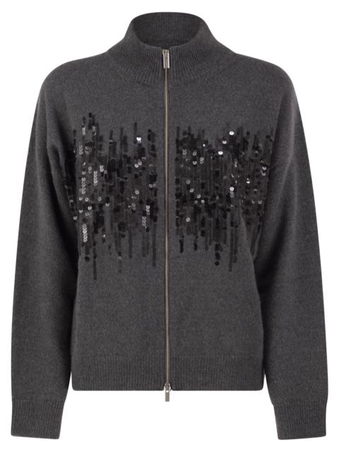 PESERICO Peserico Women Knitted Cardigan With Sequins And Two-Way Zip