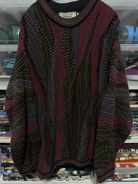 Other Designers Vintage Tundra Coogi Style 3D Knit Sweater Large