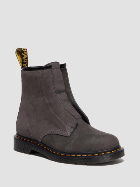 Dr. Martens 1460 LACELESS Nubuck Slip On Boots