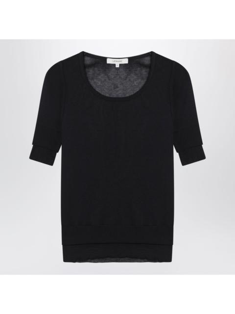 Lemaire Lemaire Midnight Blue Trompe-L'oeil Top In Viscose And Silk Women