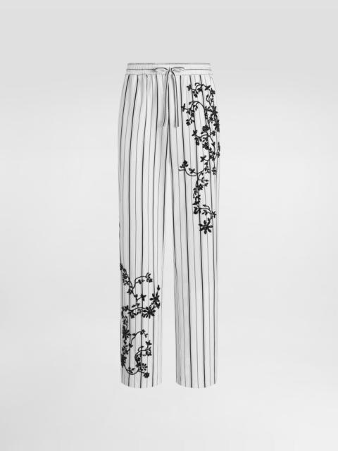 Dolce & Gabbana Vanity trousers with embroidery
