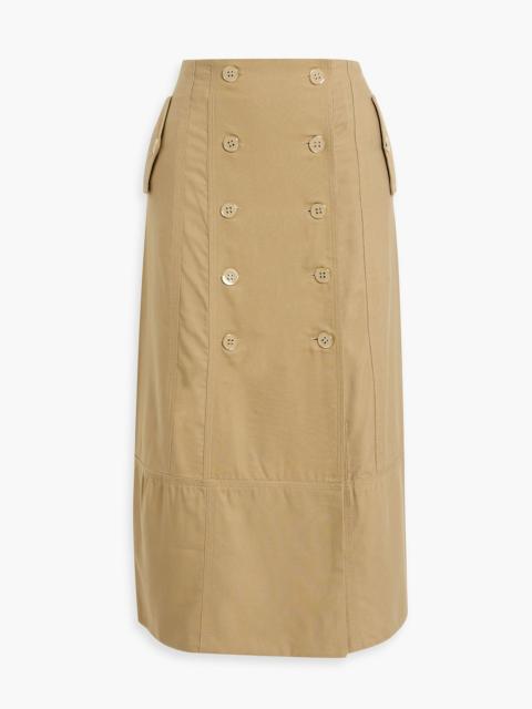 FARM RIO Cotton and Lyocell-blend midi skirt