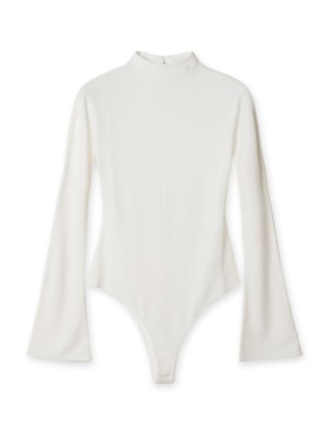 courrèges High Neck Crepe Jersey Bodysuit