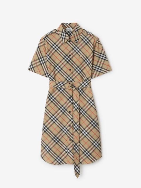 Burberry Check Cotton Shirt Dress