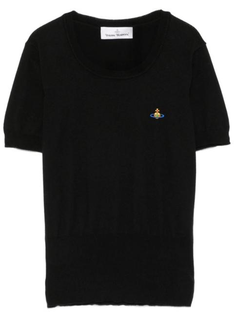 Vivienne Westwood Bea Orb-Embroidered Short-Sleeve Top Women