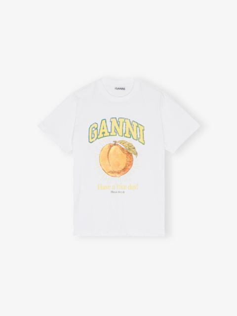 GANNI RELAXED PEACH T-SHIRT