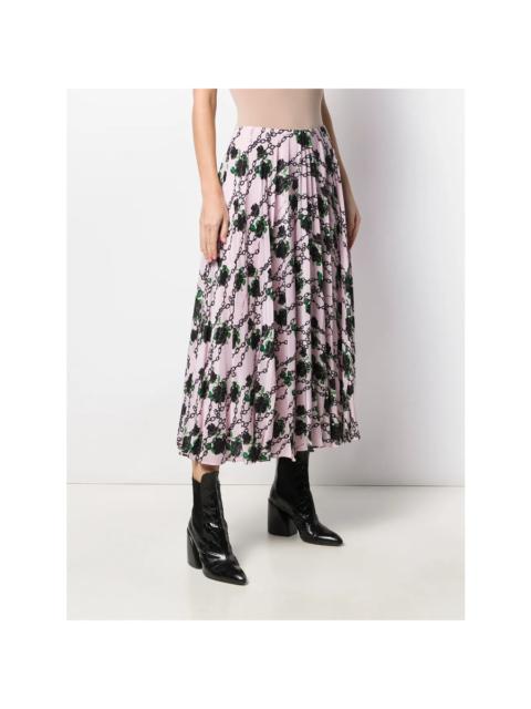 Valentino Valentino Garavani X Undercover Silk Pleated Skirt