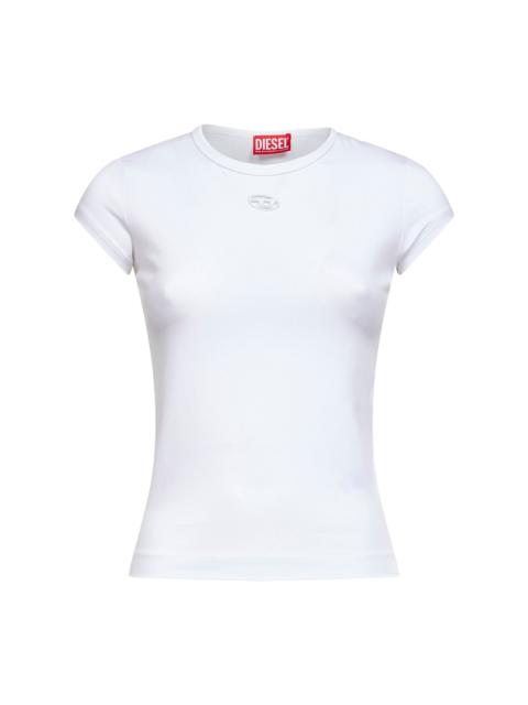 Diesel Diesel Women White Stretch Jersey Logo T-Angie-Od T-Shirt