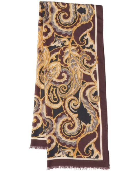 Boheme printed wool blend scarf