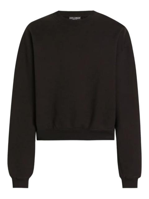 Dolce & Gabbana Dolce & Gabbana Men Long-Sleeved Cropped Sweatshirt