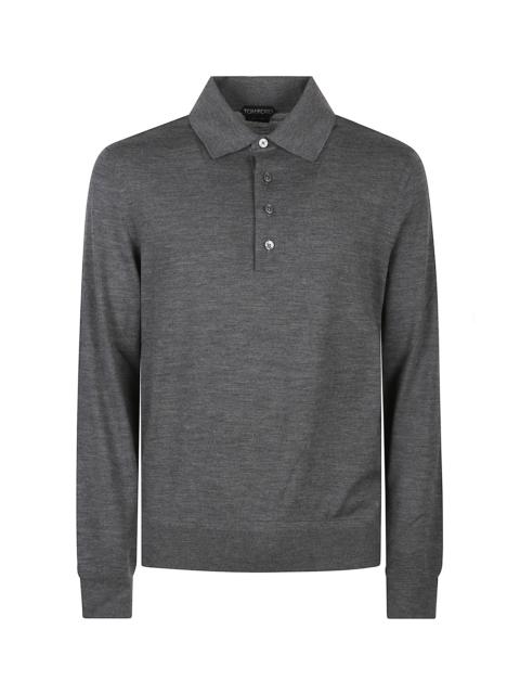 TOM FORD Fine gauge pure wool l/s polo