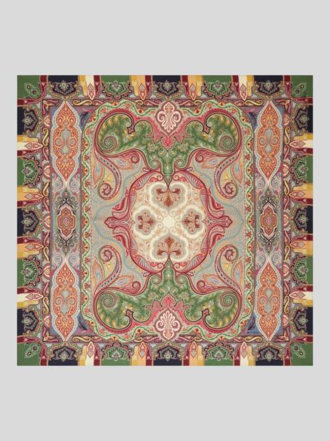 Etro WOOL AND SILK SHAWL WITH PRINT