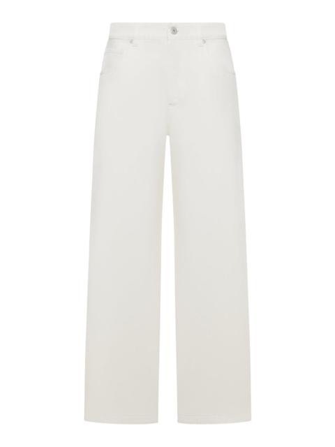 Brunello Cucinelli Brunello Cucinelli Women Wide Leg Cotton Trousers