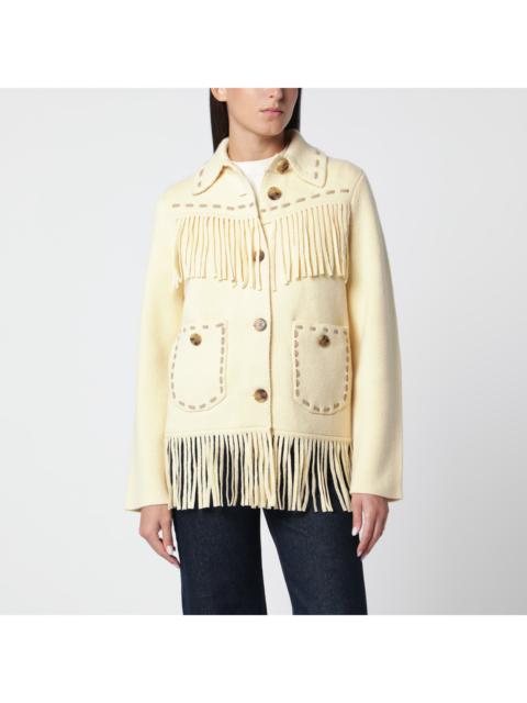 GUEST IN RESIDENCE Guest In Residence Butter-Colored Western Fringe Jacket Women