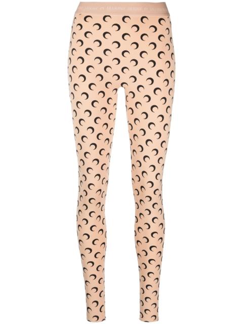 Marine Serre Fuseaux Moon recycled-jersey leggings