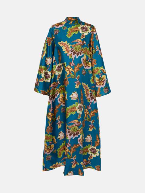 La DoubleJ Magnifico printed silk midi dress