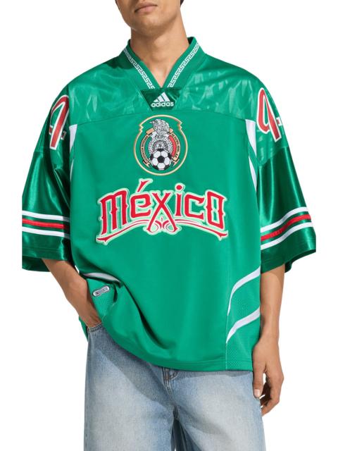 adidas adidas Mexico Oversize Jersey in Bold Green/white/better Scarlet at Nordstrom
