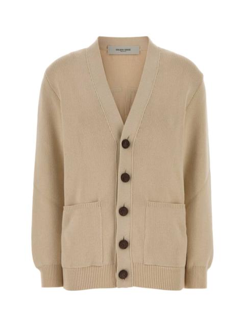 Golden Goose Golden Goose Deluxe Brand Women Beige Stretch Cotton Blend Danielle Cardigan