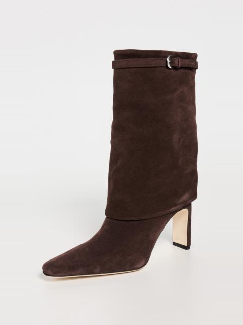 STAUD Wally Foldover Mid-Calf Boots