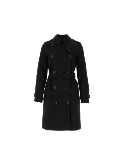 Burberry BURBERRY Black Gabardine Trench Coat New And Authentic (Wome