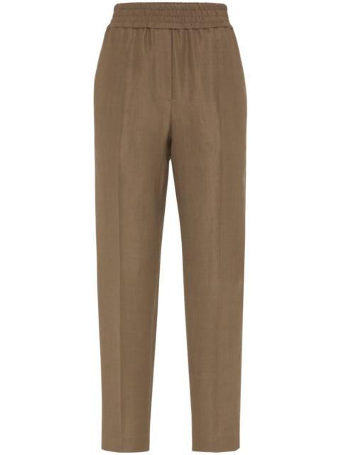 Brunello Cucinelli Brunello Cucinelli Women Viscose And Linen Fluid Twill Baggy Pull-On Pants
