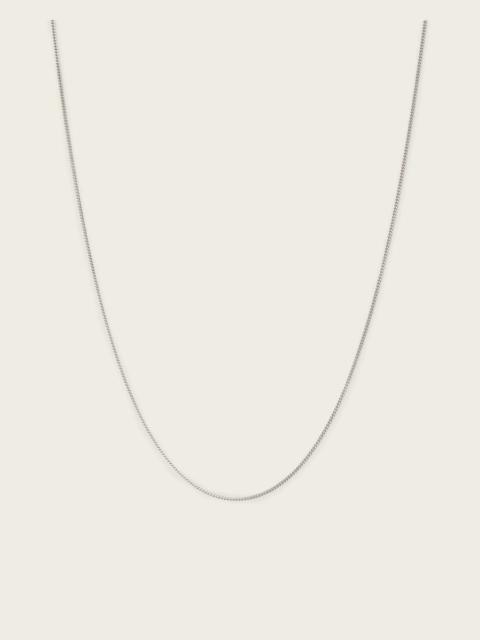 ALLSAINTS AXL CURB STERLING SILVER CHAIN NECKLACE