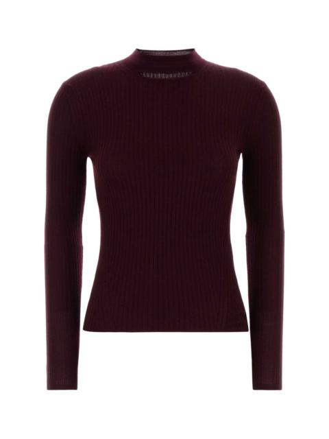 Jil Sander Jil Sander Women Burgundy Wool Blend Sweater